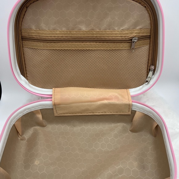 โญ๏ธ  Hello Kitty Cosmetic Makeup Travel Carry On Hard Shell Bag  Case โญ๏ธ - Picture 6 of 9